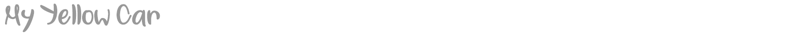 My Yellow Car font preview